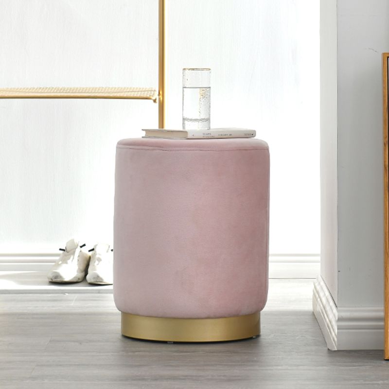 Modern Scratch Resistant Standard Round Velvet Indoor Standard