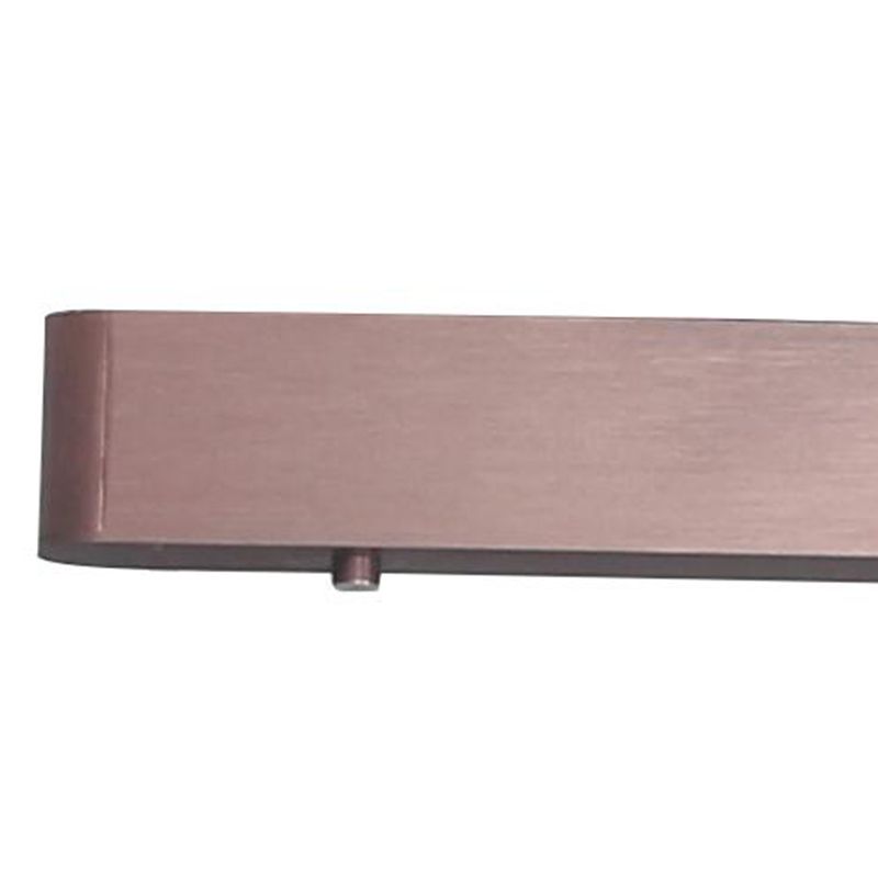 1 Light Rectangle Island Lights Contemporary Metal Island Lighting in Black