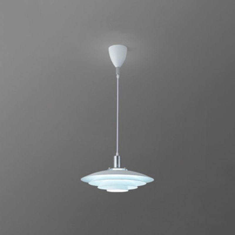 Salle d'éclairage de suspension en métal moderne à une lumière