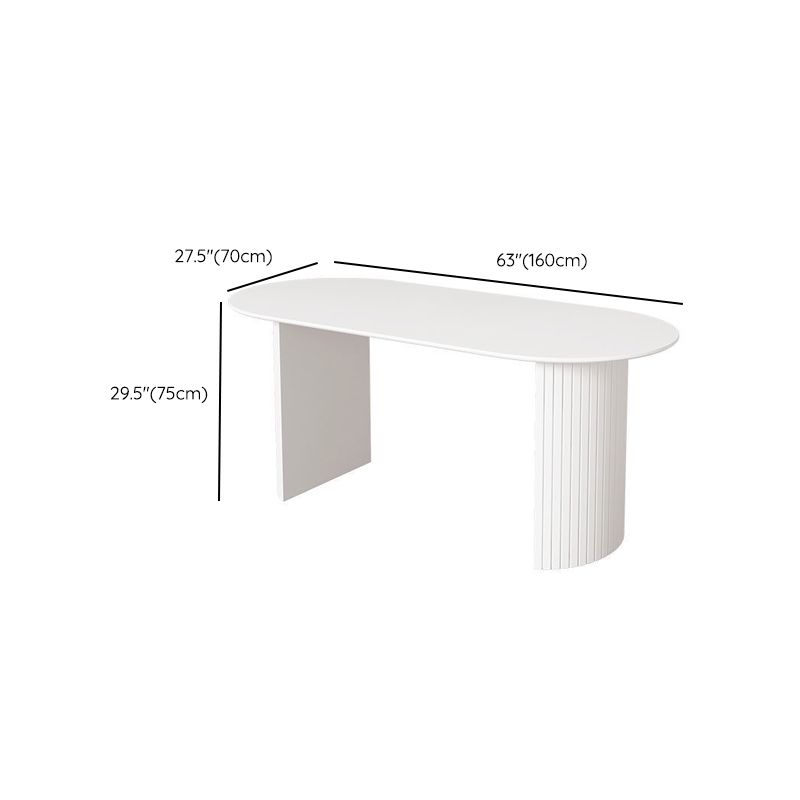 Modern Style Dining Table Double Pedestal Table for Dining Room