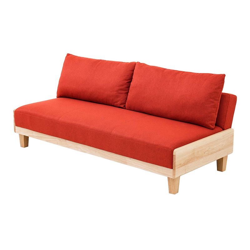 Contemporary Armless Seating with Pillows Reclining Sofa 30.7" Wide