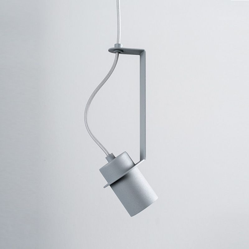 Zylindrischer Anhänger Spotlight Nordic 1 Head Metal Down Lighting Feature für Schlafzimmer