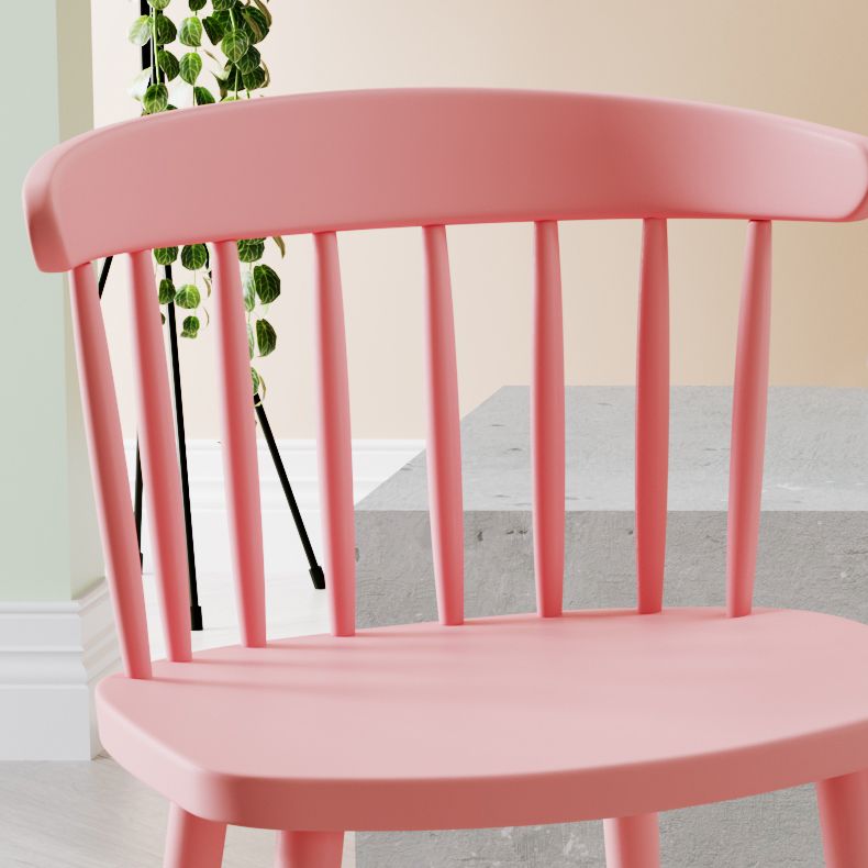 Silla sin brazos de plástico contemporánea, silla trasera Windsor para uso doméstico