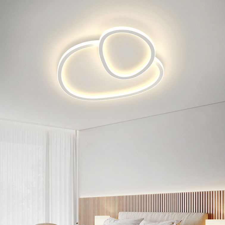 Modern Ceiling Mount Lamp Multi Lights LED Ceiling Light with Silica Gel Shade for Bedroom