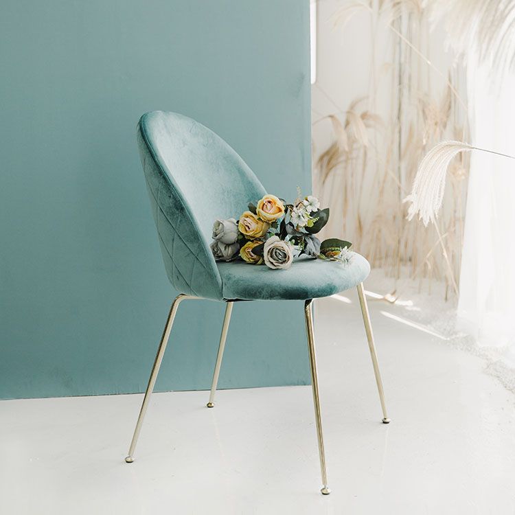 Chaises de salle à manger en métal de Style nordique, chaise sans bras latérale pour la cuisine