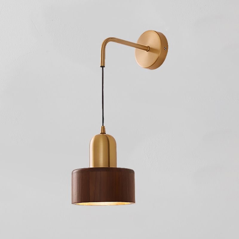 Nordic Wall Light Fixture Minimalist Wooden Wall Light Sconce for Bedroom