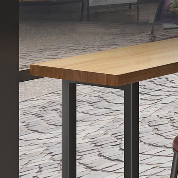 Modern Rectangle Bar Dining Table Wood Bar Height Cocktail Table 42-Inch Top