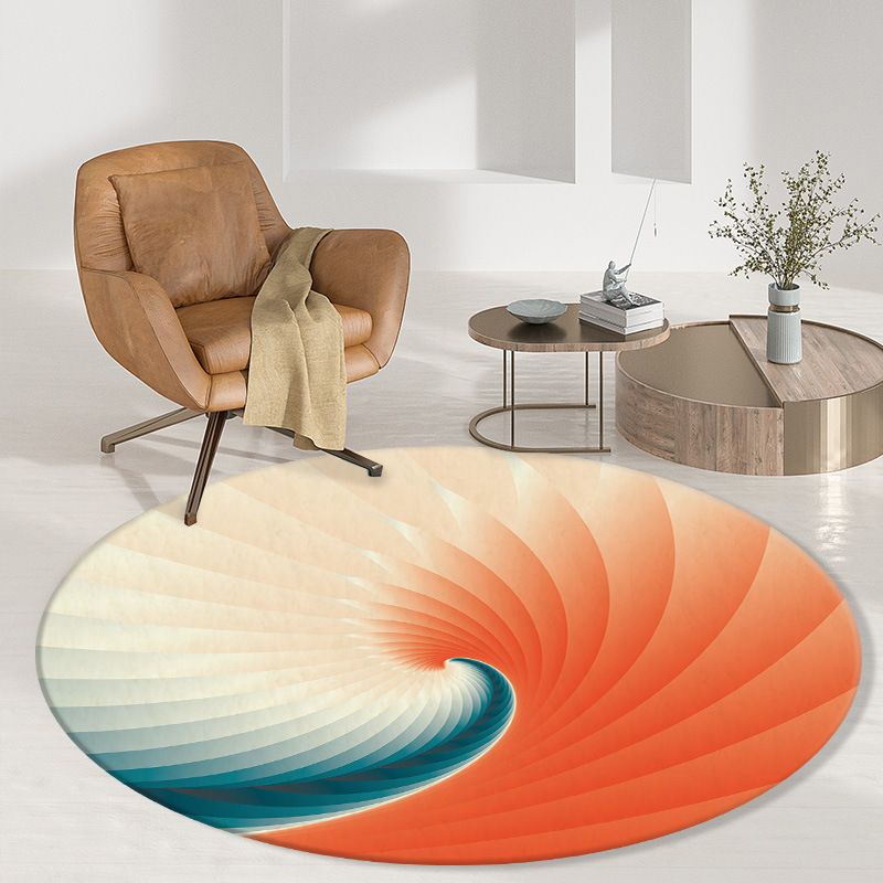 Grey Modern Rug Abstract Print Rug Washable Rug for Sitting Room