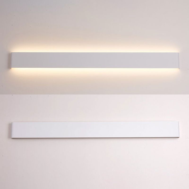 Modern Minimalist Rectangular Wall Mounted Vanity Lights Metal Vanity Wall Light Fixtures for Bathroom