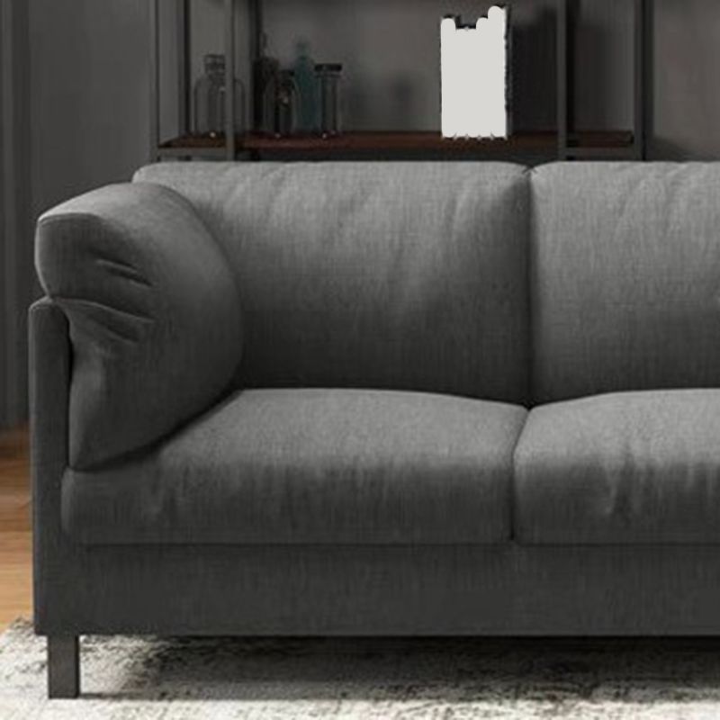 82.67" W x 32.67" D x 32.67" H Contemporary Standard Square Arm Sofa for Living Room