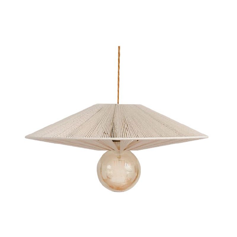Study Room Hanging Ceiling Light Rattan Ceiling Pendant Light with 1 Light
