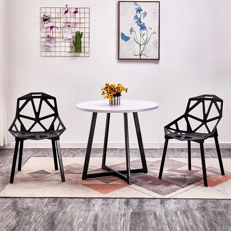 Metal Contemporary Dining Table Indoor Round Table for Kitchen