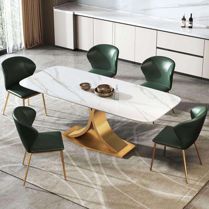 Modern 1/4/5/6/7 Pieces Dining Table Set Sintered Stone Dinette Set for Home Use