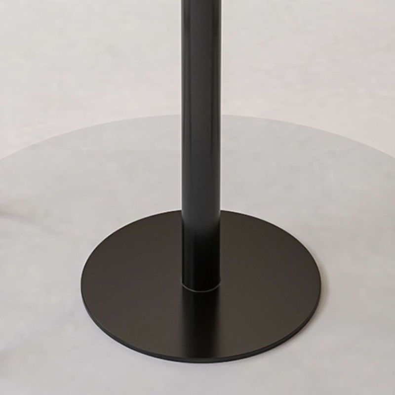 Table de bar en métal industrielle fausse marbre 23,6 "Table du bistrot intérieur rond