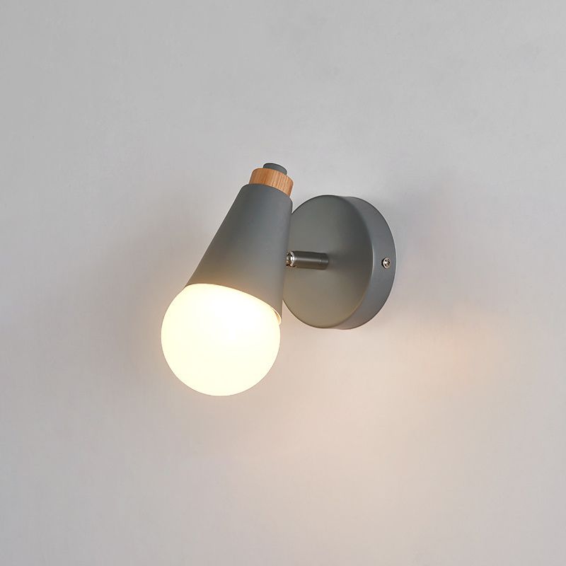 1 illuminazione unica murale unica Modren Nordic Macarons Style Metal Wall Lighting in bianco e verde