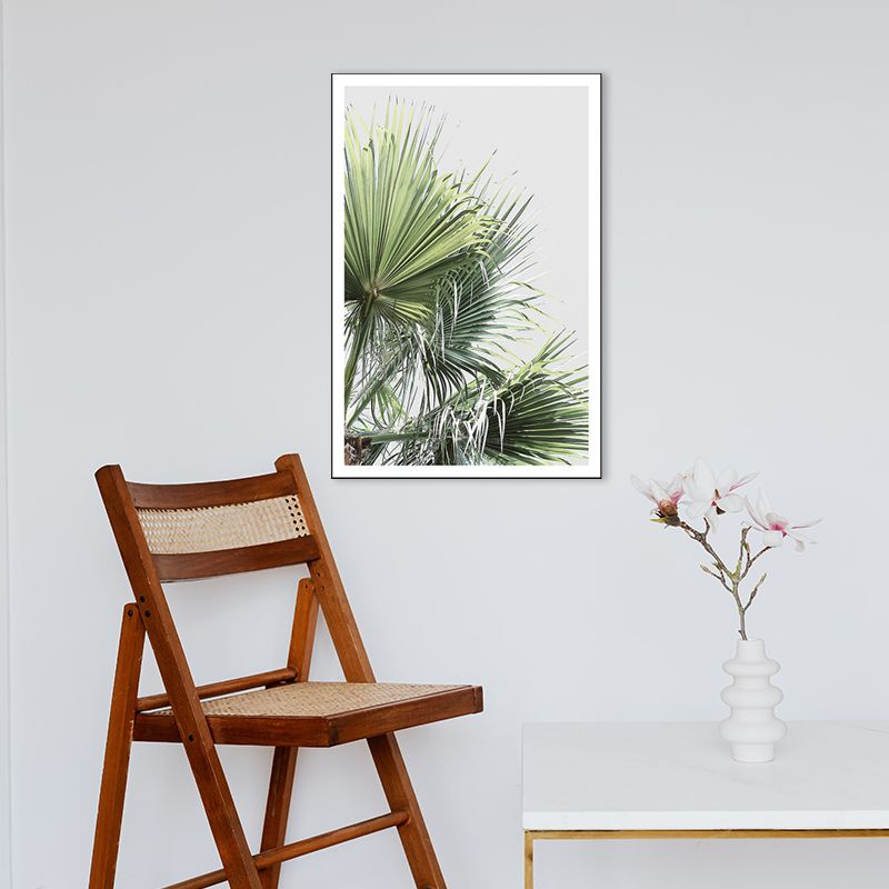 Light Color Tropical Art Print Botanical Wrapped Canvas for Kitchen, Multiple Sizes