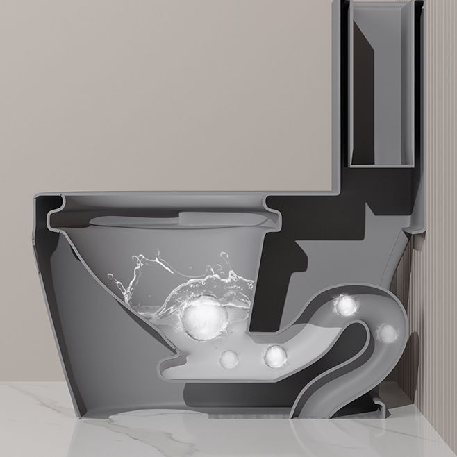 Traditional Floor Mount Toilet Bowl One-Piece Toilet with Slow Close Seat