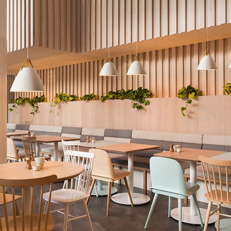 Metal Shade Hanging Light Modern Minimalist Pendent Lighting Fixture for Sitting Room