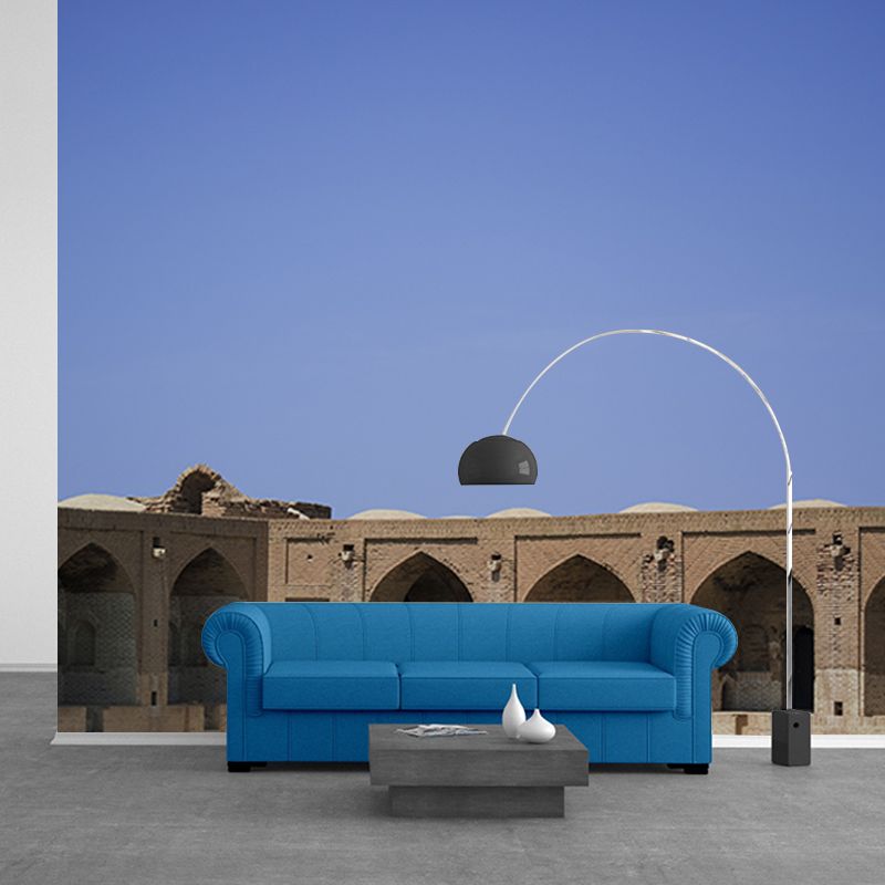 Dry City Landscape Mural Water Resistant Decorative Wall Decor for Bedroom