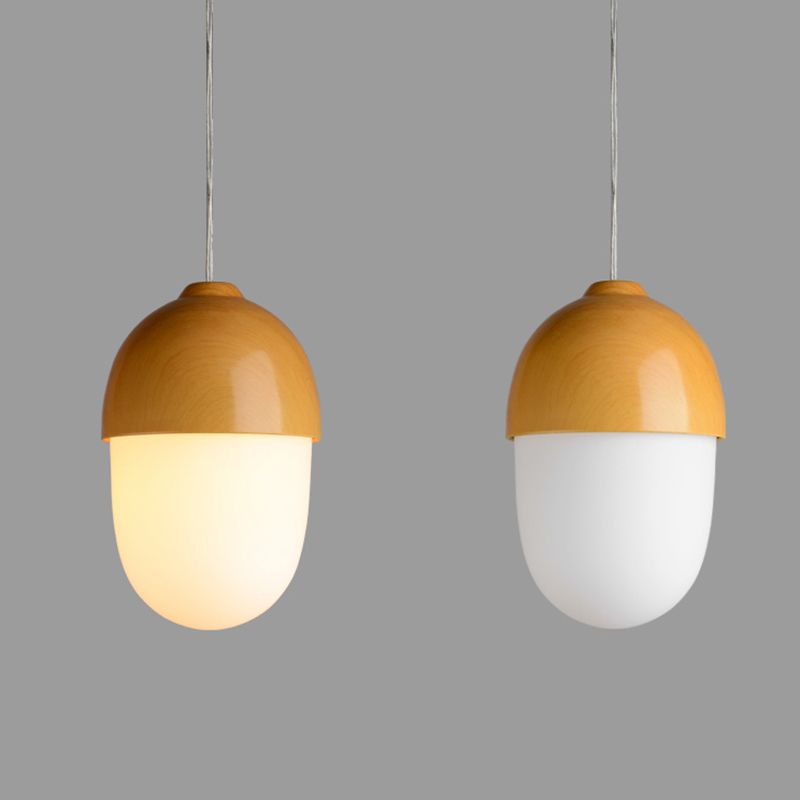 Illuminazione a sospensione a sfera di vetro contemporanea 1 lampada sospesa per la sala da pranzo