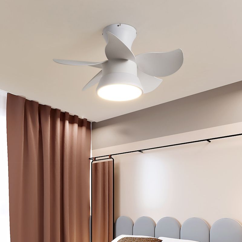 Modern Style Ceiling Fan Lamp Metal 1 Light Ceiling Fan Lighting for Dining Room