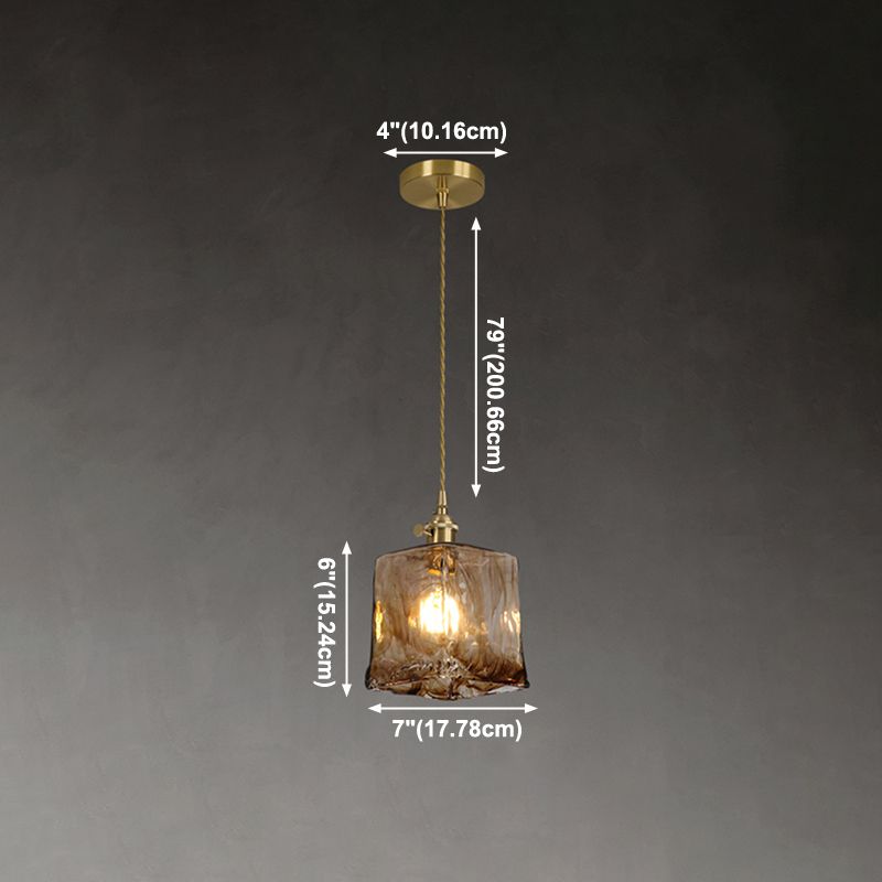 Kit de lampe suspendue en cuivre moderne