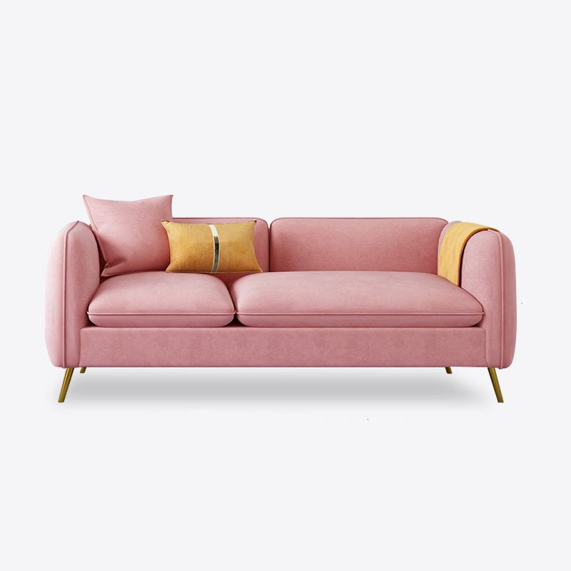 con 2 almohadas sofá de brazo de esmoquin 30.3 "d x 26.38" H cojines de terciopelo sofá