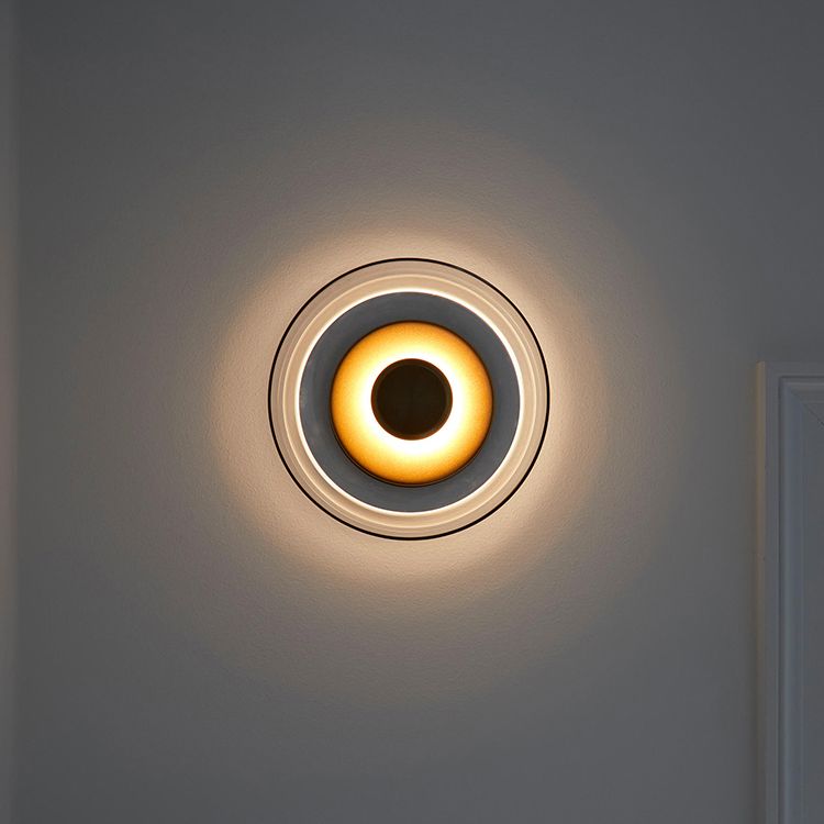 Glass Bowl-Shaped Wall Mounted Lighting Minimalist LED Wall Mounted Light Fixture