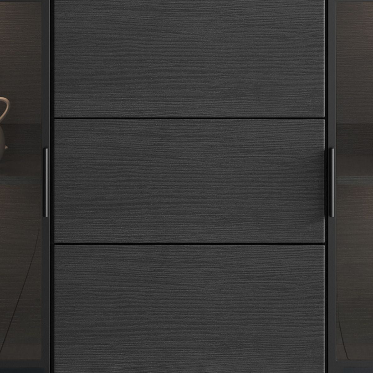 35.43"H Sideboard Modern Style Dining Server with 3 Drawers for Kitchen and Dining Room