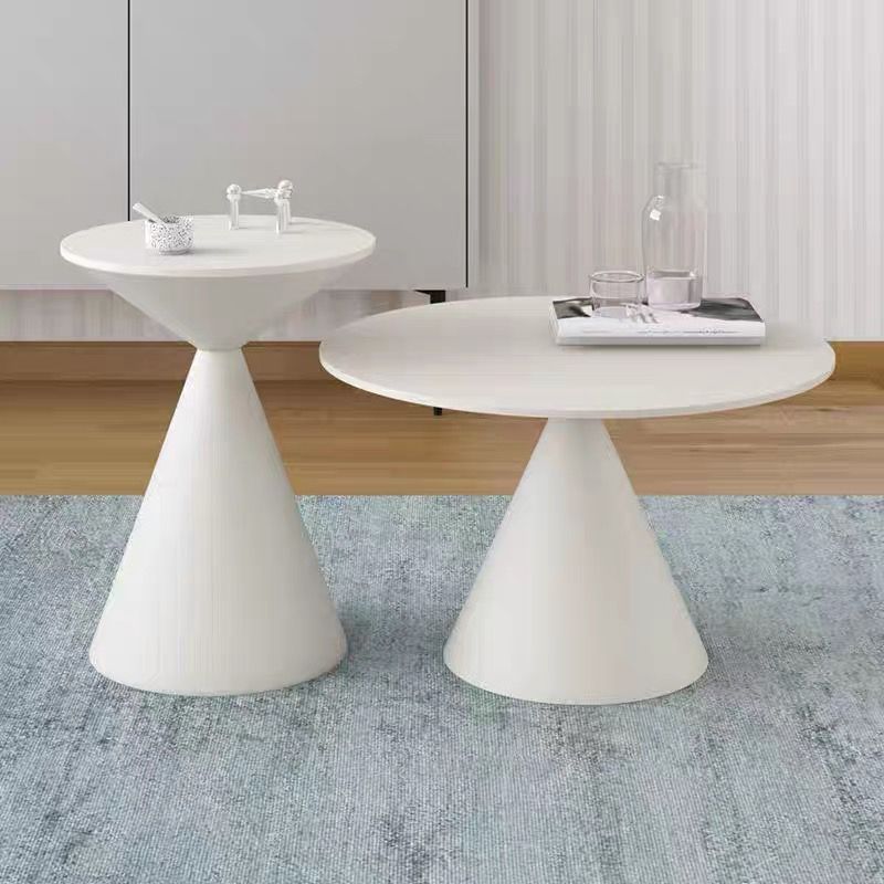 Mid-Century Modern Cocktail Table Pedestal Metal Coffee Table