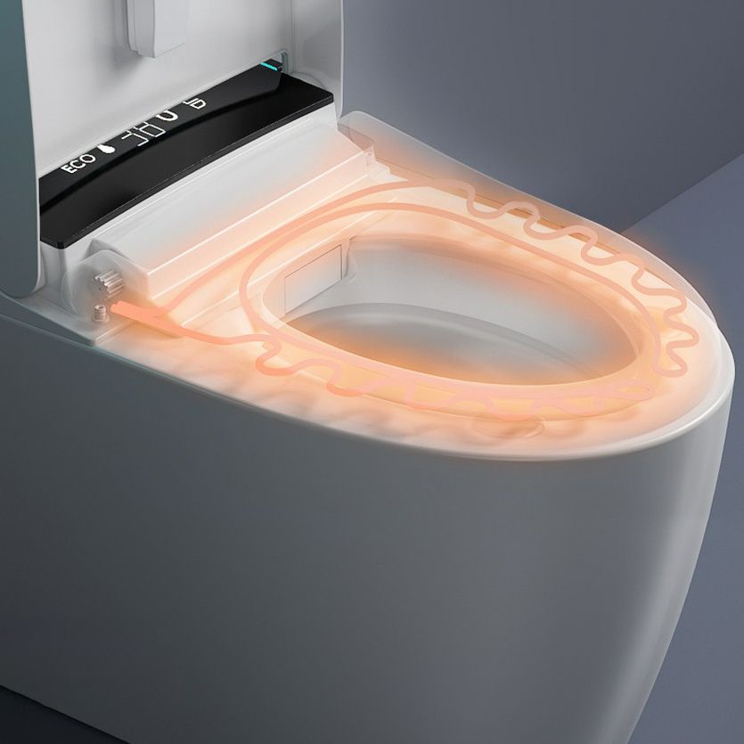 Modern Toilet Bowl All-In-One ABS Floor Mounted Siphon Jet Urine Toilet