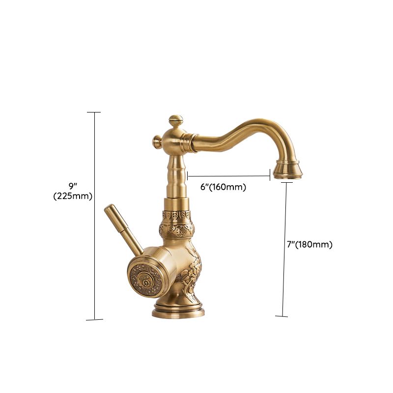 Traditional Kitchen Faucet Brass High Arc Gold Standard Kitchen Faucets Single Handle