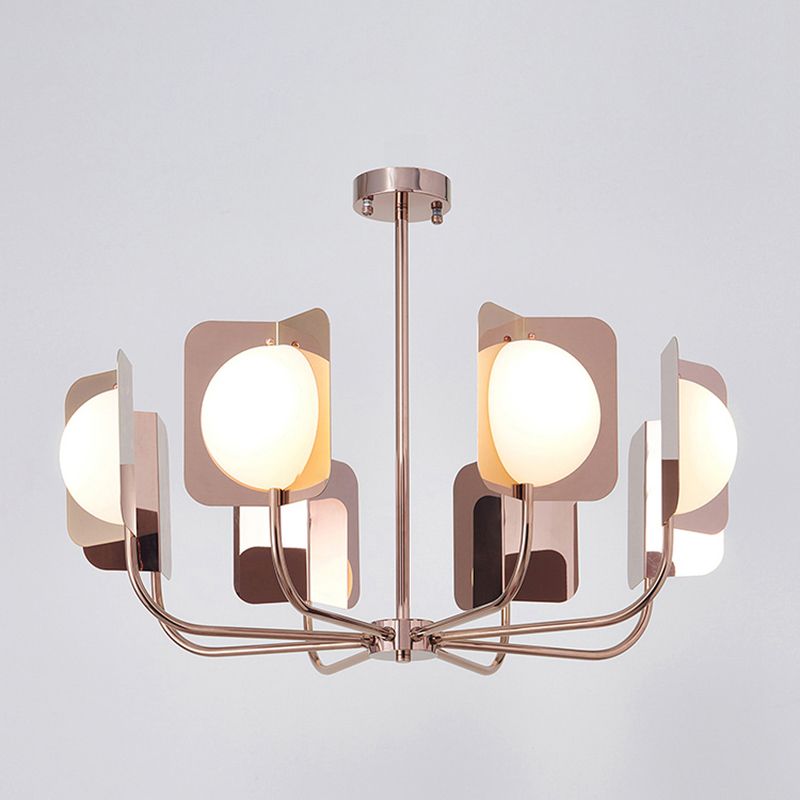 Postmodern Style Chandelier Light Metal Acrylic Pendant Light for Living Room