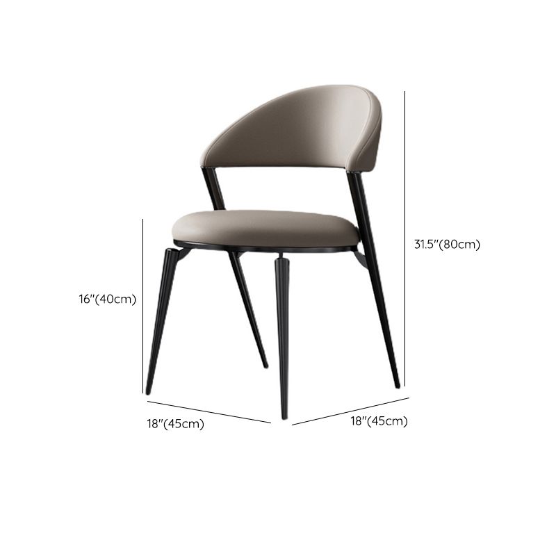 Industrial Side Chair Open Back Dining Room Chair for Dining Room