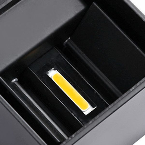 Metal Rectangle Wall Light Sconces Minimalism 1 Light Wall Mounted Lamp