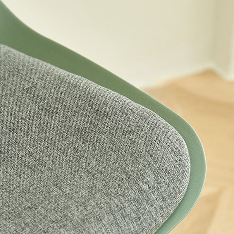 Nordic Style Indoor Backrest Counter High Stool with Metal Base