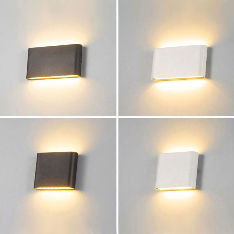 Moderner minimalistischer Stil nach oben und unten LED Wandleuchte Metallwandbeleuchtung für Schlafzimmer