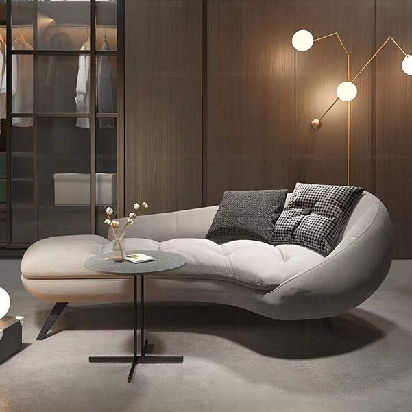 Modern Solid Color Chaise Lounge Couch Upholstered Chaise Lounge