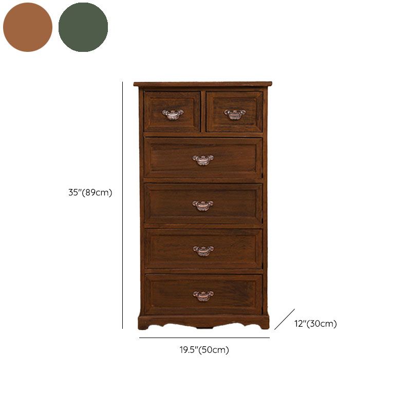 Nautical Bedroom 12" Wide Storage Chest Wooden Vertical Chest with Drawers