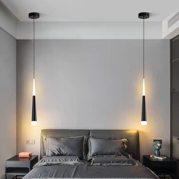 Éclairage pendentif contemporain LED suspendue avec une teinte acrylique pour la salle à manger