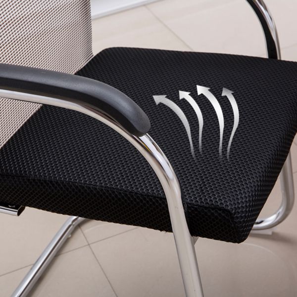Medium/High Back Office Chair Metal Leg Mesh Back Sponge Cushion Office Chair