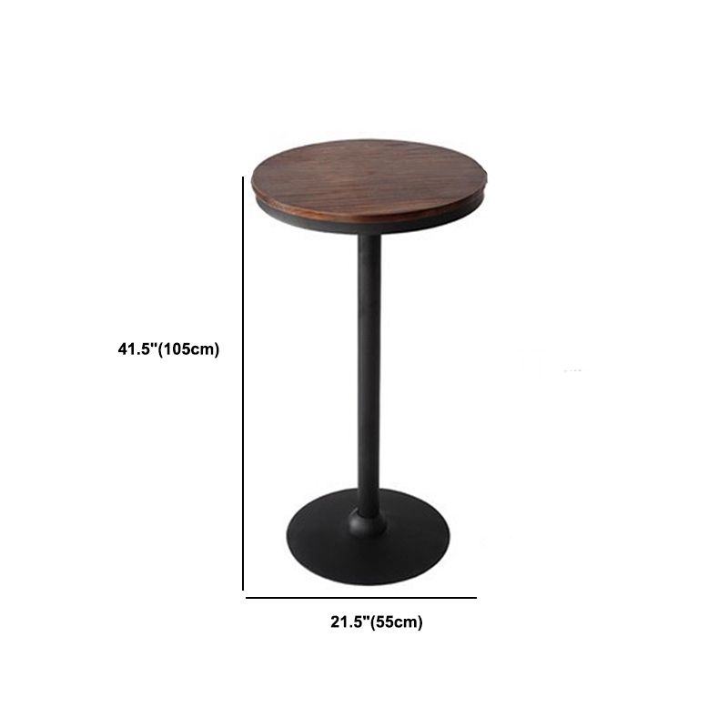 Industrial 1/2/3/4/5 Pieces Solid Wood Bar Table Set Fixed Counter Set for Home Use