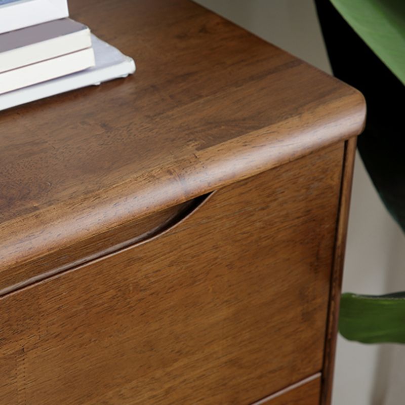Contemporary Chest Rubberwood Accent Chest in Antique Finish