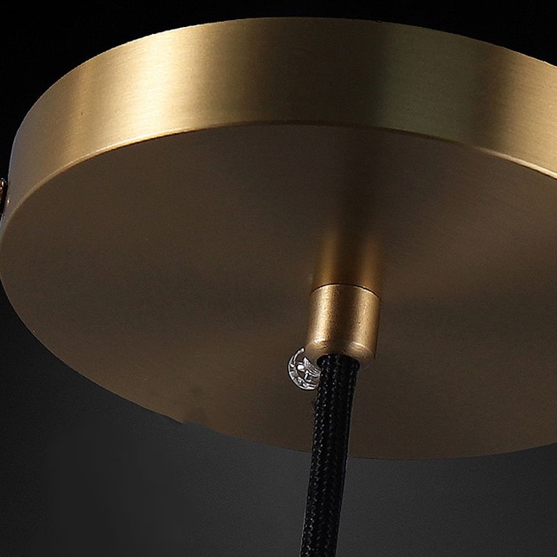 Unique Shape Hanging Lighting Modern Style Marble 1 Light Pendant Lamp for Bedroom