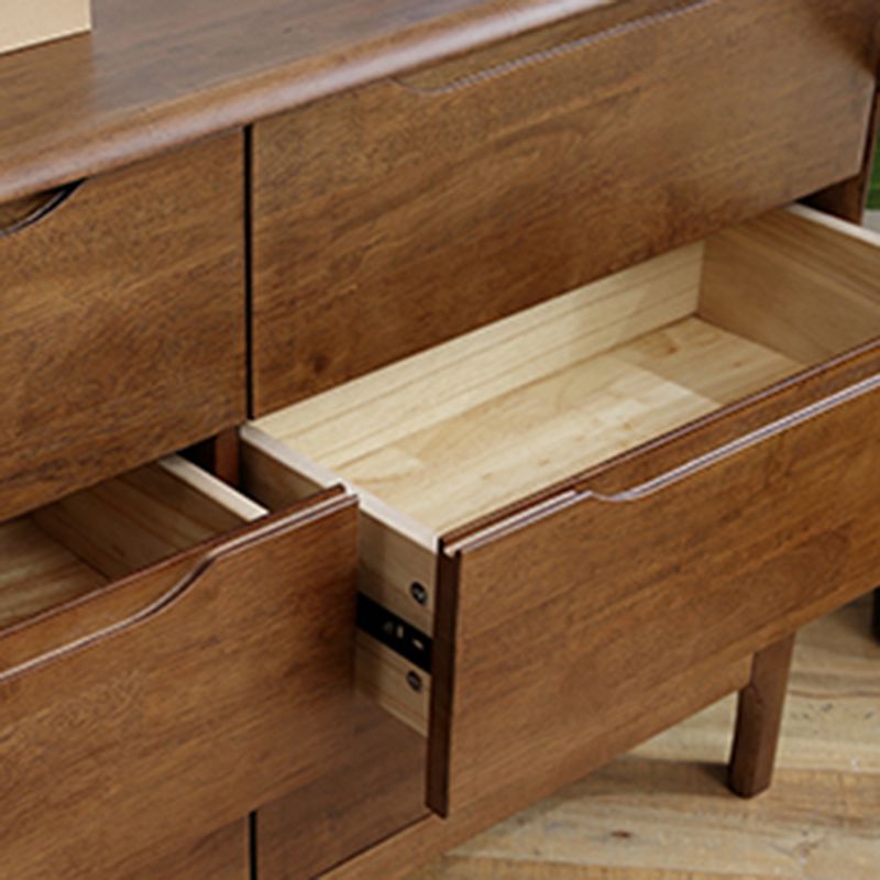 Contemporary Chest Rubberwood Accent Chest in Antique Finish