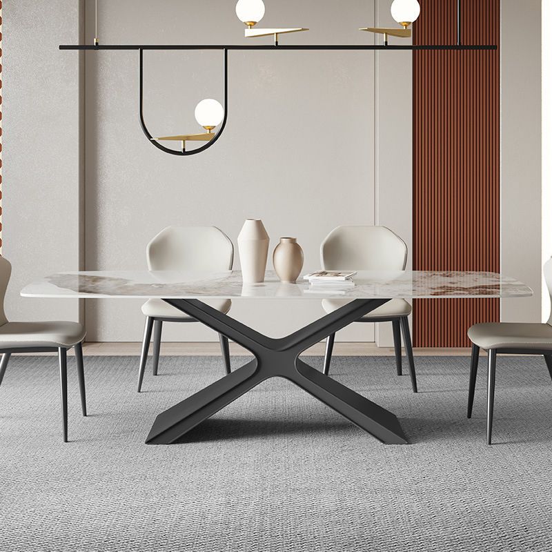 Modern Sintered Stone Dining Table Set 1/4/5/6/7 Pieces Dining Set for Home