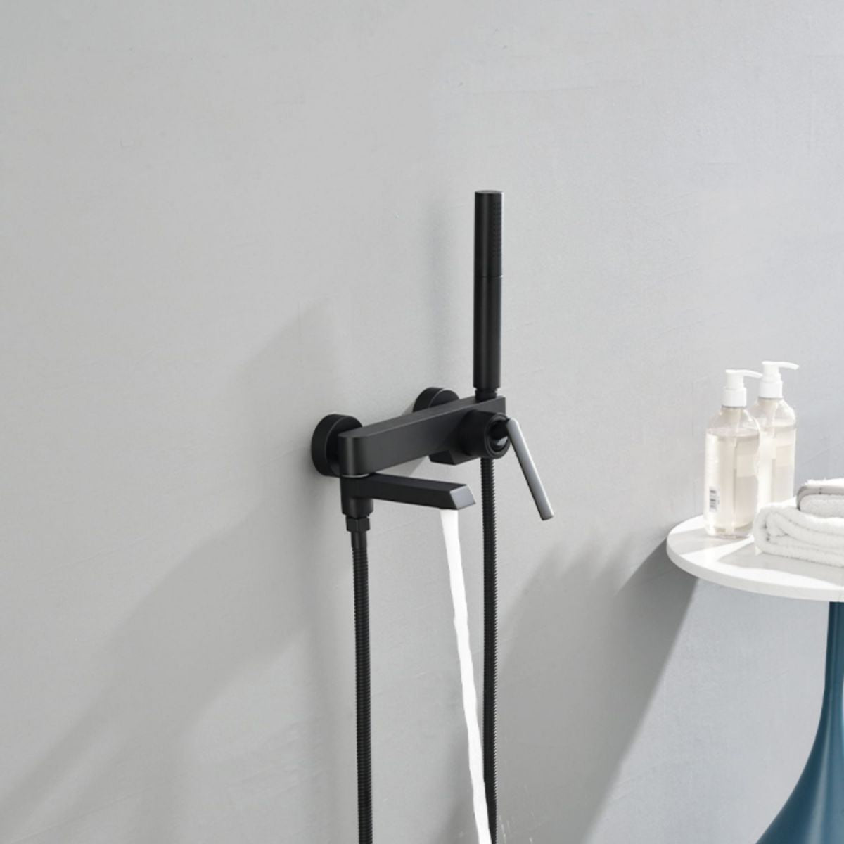 Copper Tub Spout Trim Wall Mounted Swivel Tub Spout Trim with Single Handle