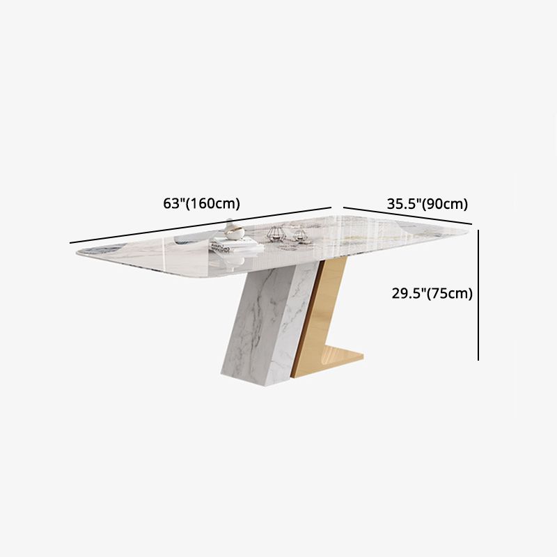 1/2/5/7 Pieces Dining Table Set with Sintered Stone Top Dining Table Furniture