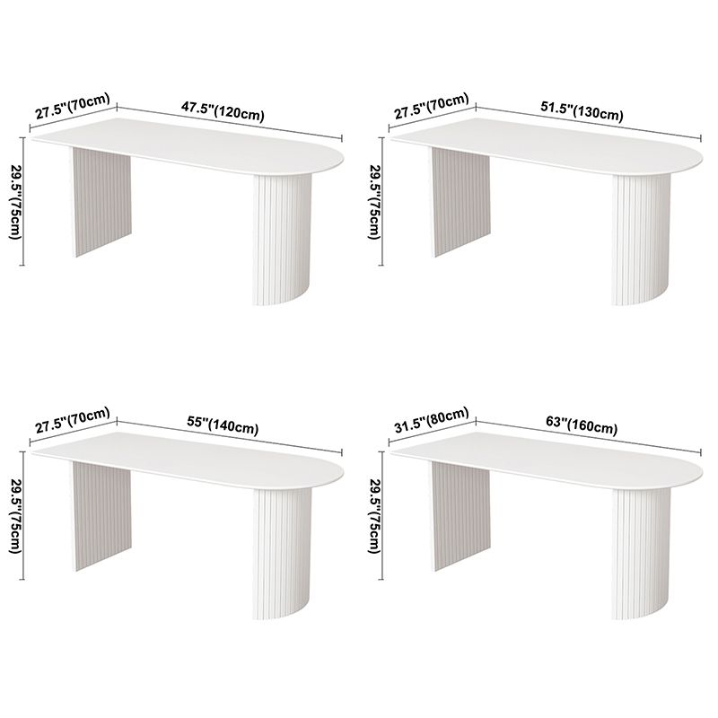 Mesa de comedor contemporánea de madera maciza mesa de mármol de mesa de comedor para cocina y comedor
