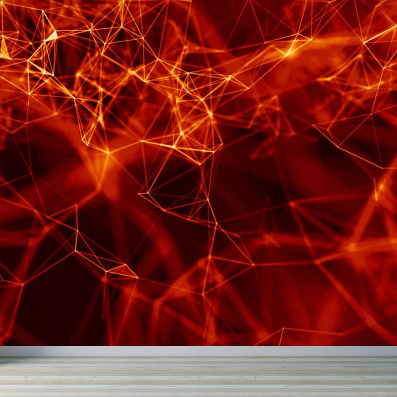 Magical Structure Diagram Wall Mural Contemporary Non-Woven Material Wall Covering